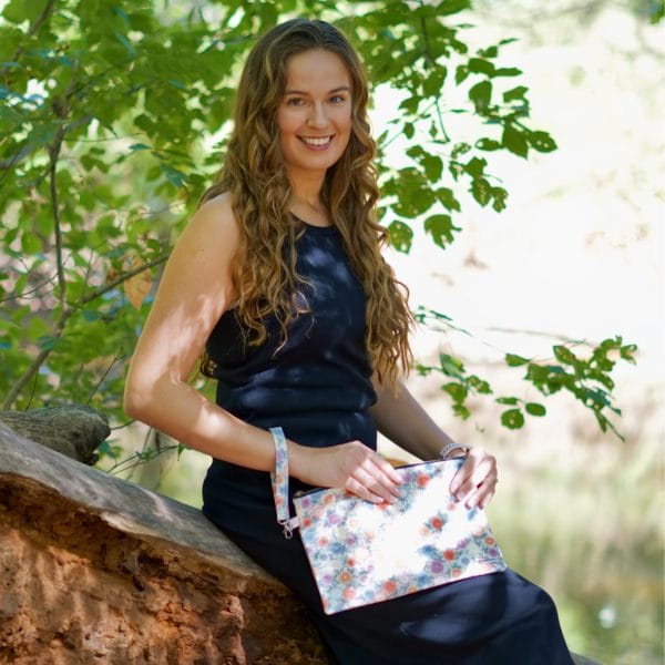 Flat Clutch Bag with Wristlet