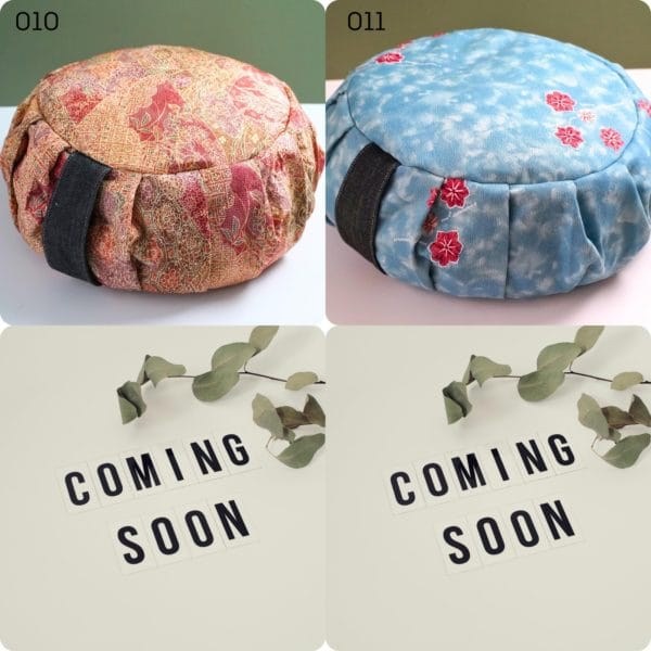 Zafu, Meditation Cushion, Filled with Buckwheat Hull