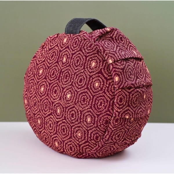 Zafu, Meditation Cushion, Filled with Buckwheat Hull