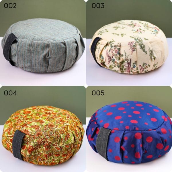 Zafu, Meditation Cushion, Filled with Buckwheat Hull