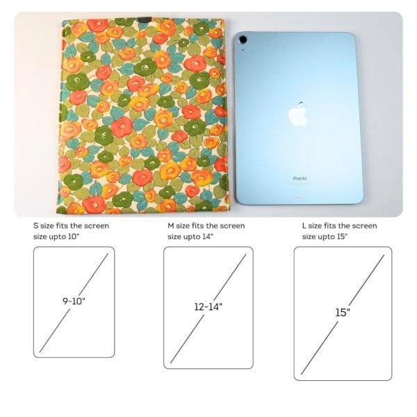 iPad Tablet Sleeve: Padded Tech Case with Magnetic Closure